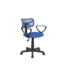 SEDIA UFFICIO BLU "SPOT2" CON BRACCIOLI, 54X87X44 CM